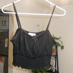 Top shop black crop top